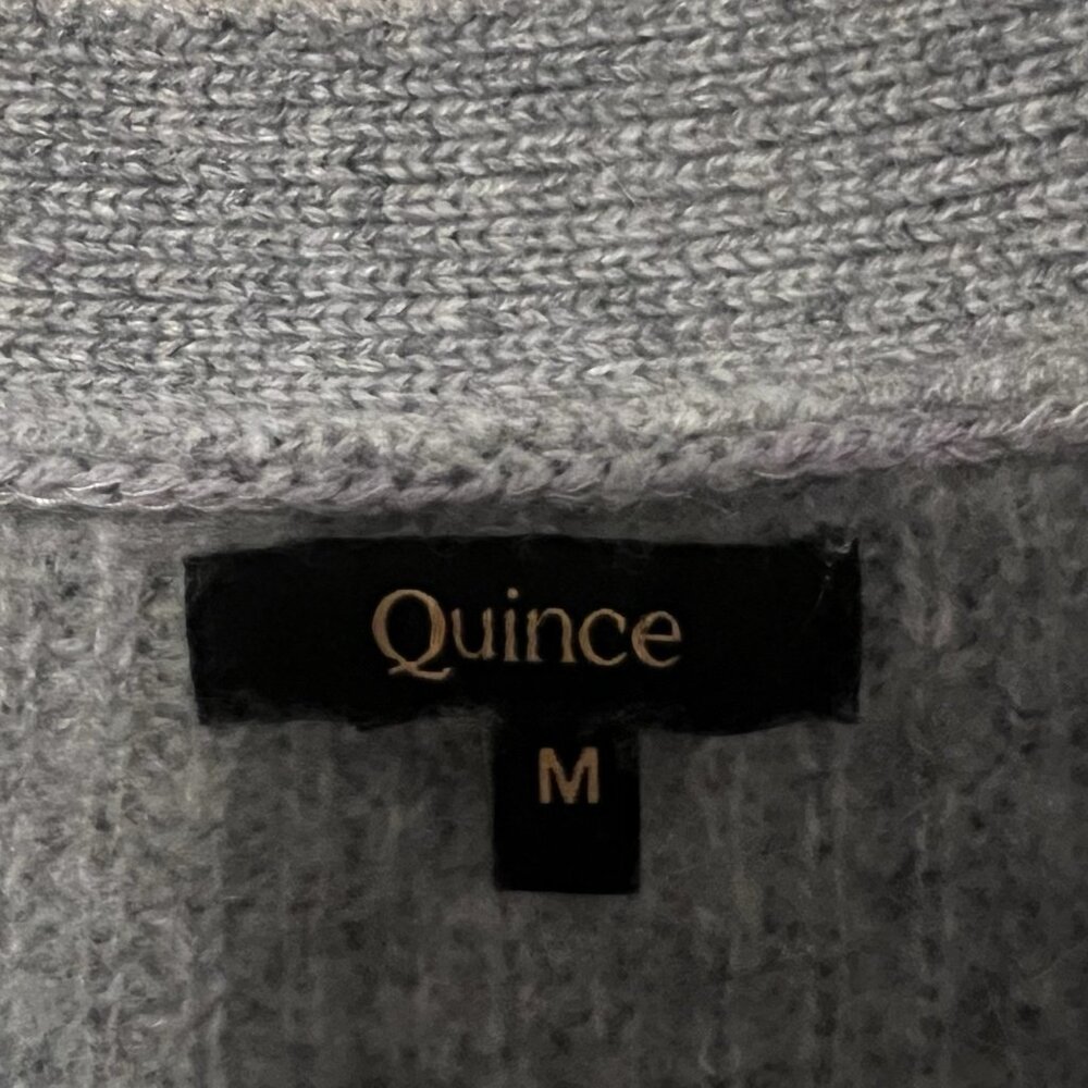 Quince Mongolian Cashmere Oversized Boyfriend Cardigan Sweater Size Medium Women - Picture 5 of 8